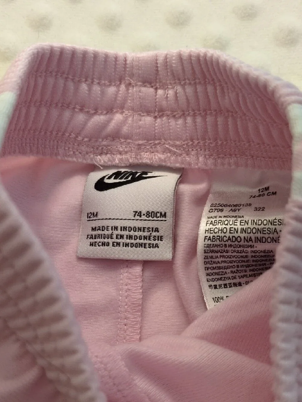 Nike Light Pink Girls' 2-Piece Track Set with Black Swoosh, 12 NWT - Picture 12 of 12